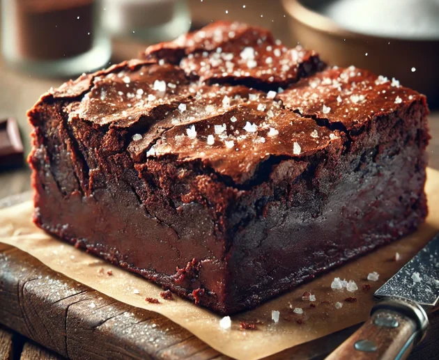 Brownie Fondant au Chocolat et Fleur de Sel