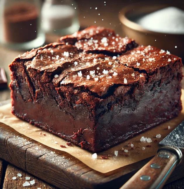 Brownie Fondant au Chocolat et Fleur de Sel