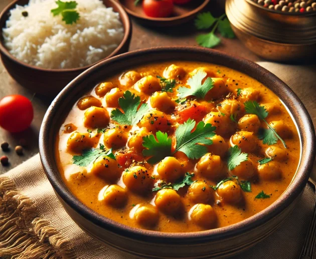 Curry de Pois Chiches & Lait de Coco