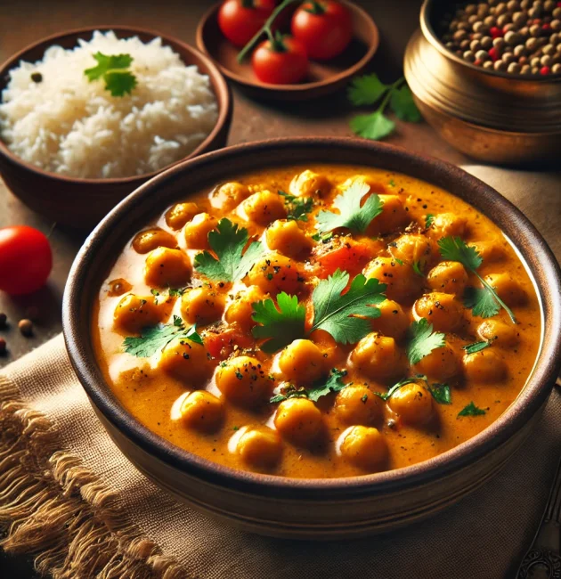 Curry de Pois Chiches & Lait de Coco