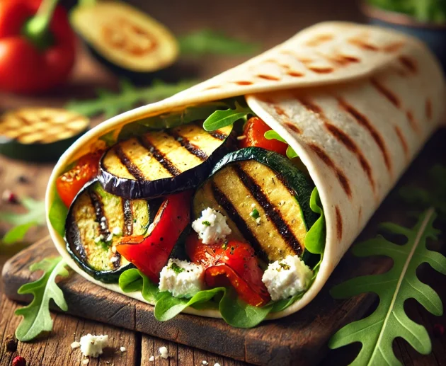 Tortilla Express aux Légumes Grillés & Feta