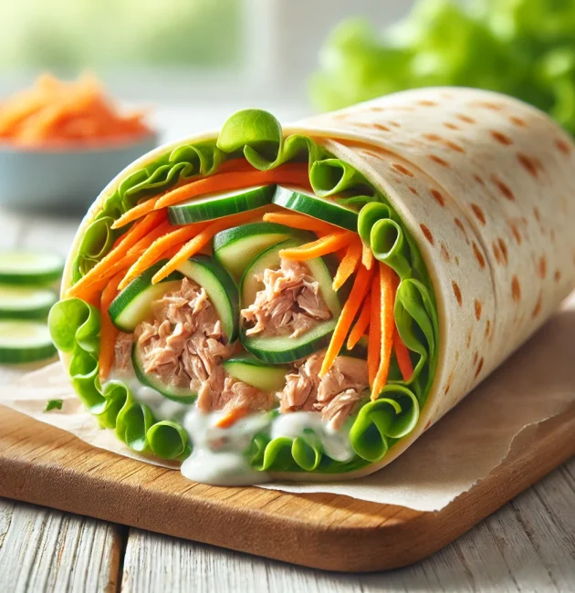 Wrap Express au Thon & Crudités