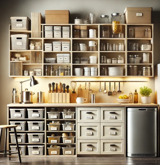 Une cuisine bien organisée pour cuisiner plus vite et mieux